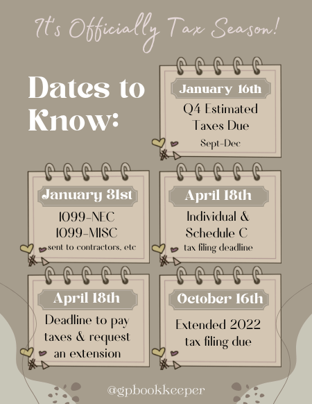 Tax Season is Here & Deadlines Are&nbsp;Approaching!